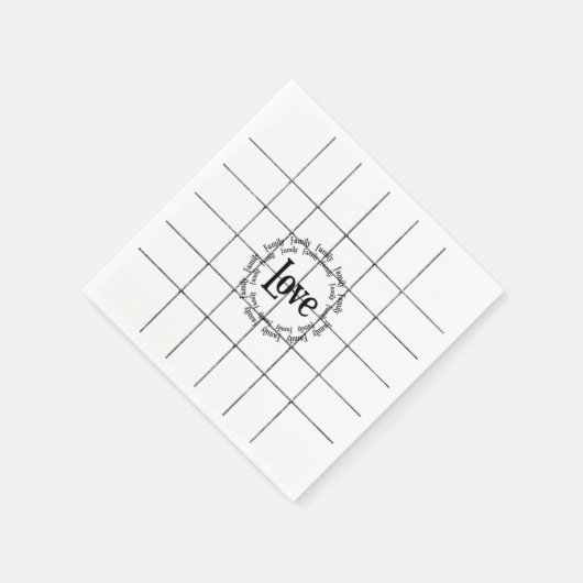 Liebe Papierschuhe Serviette (Ecke)