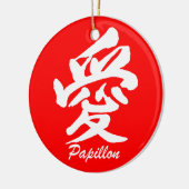 Liebe papillon keramikornament (Links)
