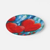 Liebe Pappteller (Schrägansicht)