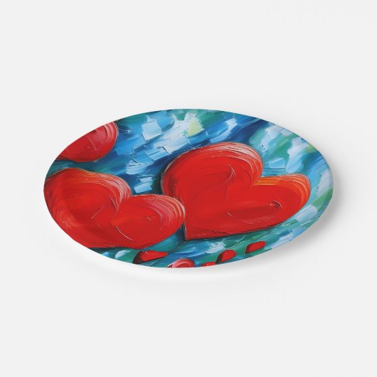 Liebe Pappteller (Schrägansicht)