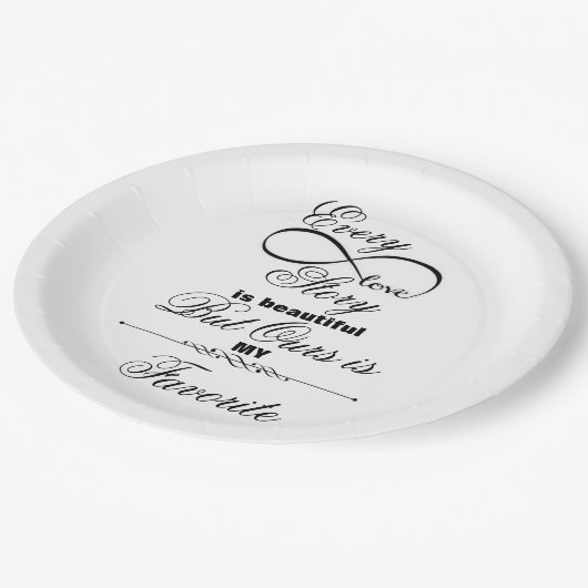 Liebe Pappteller (Schrägansicht)