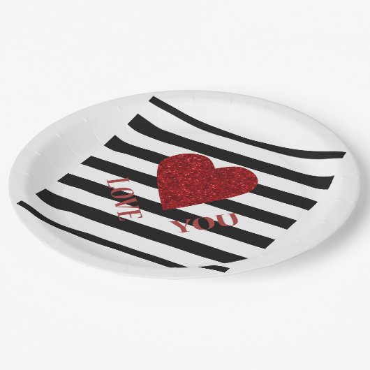 Liebe Pappteller (Schrägansicht)