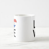 Liebe - Paraguay-Flagge Kaffeetasse (Mittel)