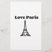 Liebe Paris Briefpapier (Vorderseite)