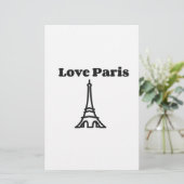 Liebe Paris Briefpapier (Stehend Vorderseite)