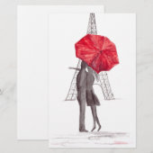 Liebe Paris Briefpapier (Vorne/Hinten)