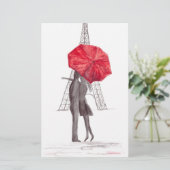 Liebe Paris Briefpapier (Stehend Vorderseite)