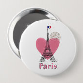Liebe Paris Button (Vorne & Hinten)
