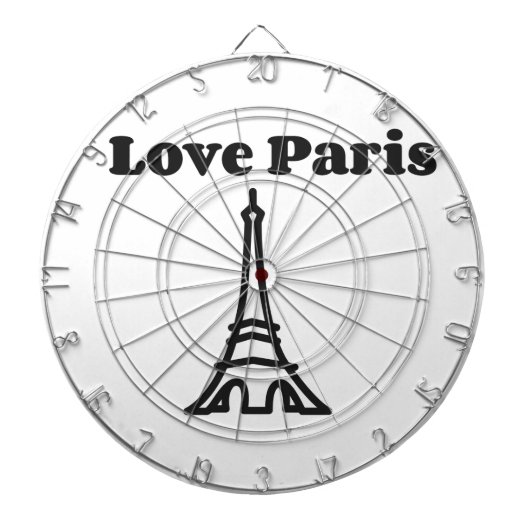 Liebe Paris Dartscheibe (vorne)
