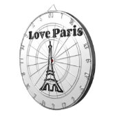 Liebe Paris Dartscheibe (Vorderseite rechts)