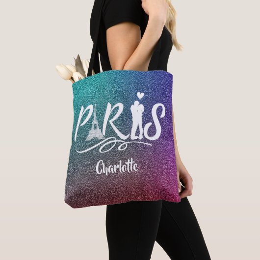 Liebe Paris Eiffel Tower Super Cool Personalisiert Tasche (Von Nahem)