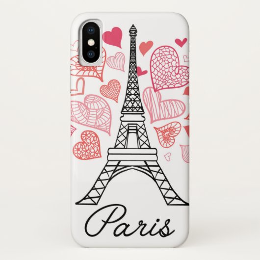 Liebe Paris, Frankreich Case-Mate iPhone Hülle (Rückseite)