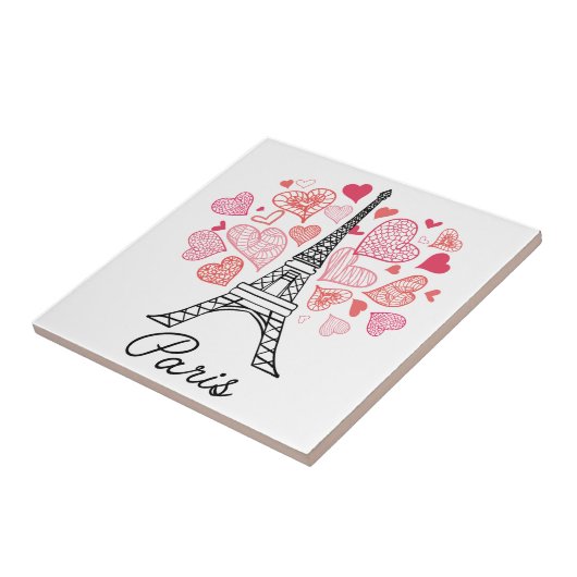 Liebe Paris, Frankreich Fliese (Seite)
