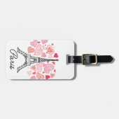 Liebe Paris, Frankreich Gepäckanhänger (Vorderseite horizontal)