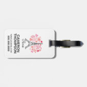 Liebe Paris, Frankreich Gepäckanhänger (Rückseite horizontal)