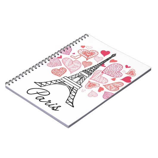 Liebe Paris, Frankreich Notizblock (Linke Seite)