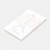 Liebe Paris, Frankreich Post-it Klebezettel (angewinkelt)