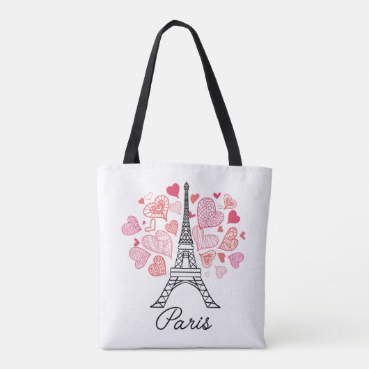 Liebe Paris, Frankreich Tasche (Rückseite)