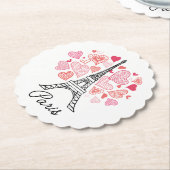 Liebe Paris, Frankreich Untersetzer (angewinkelt)