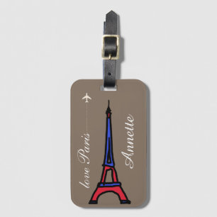 Liebe Paris Gepäckanhänger