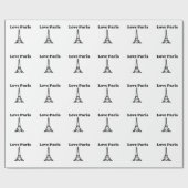Liebe Paris Geschenkpapier (Flach)