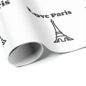Liebe Paris Geschenkpapier (Rolleneckpunkt)