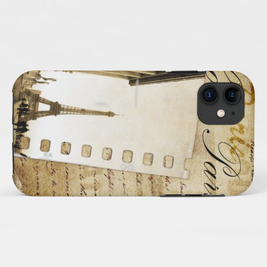 Liebe Paris iPhone Case (Rückseite (Horizontal))