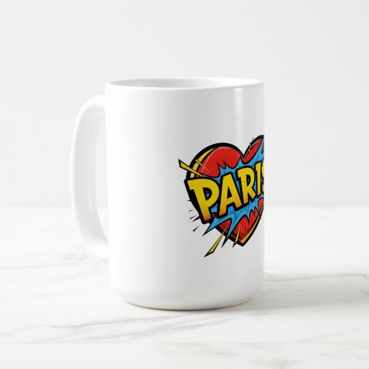Liebe Paris Kaffeetasse (Vorderseite Links)