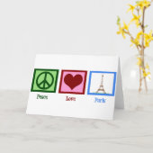 Liebe Paris Karte (Gelbe Blume)