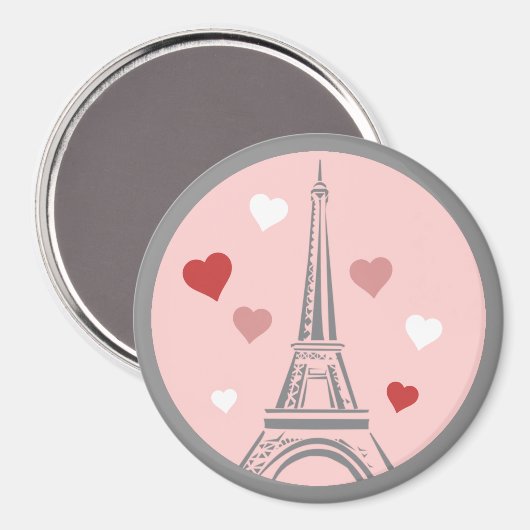 Liebe Paris Magnet (Vorderseite/Rückseite)