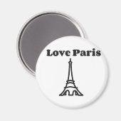Liebe Paris Magnet (Vorderseite/Rückseite)
