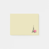 Liebe Paris mit der Illustration des Eiffelturms Post-it Klebezettel (Vorderseite)