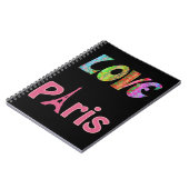 Liebe Paris Notebook Notizblock (Linke Seite)