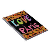 Liebe Paris Notebook Notizblock (Rechte Seite)