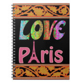 Liebe Paris Notebook Notizblock (Vorderseite)