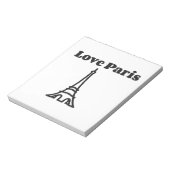Liebe Paris Notizblock (Rotiert)