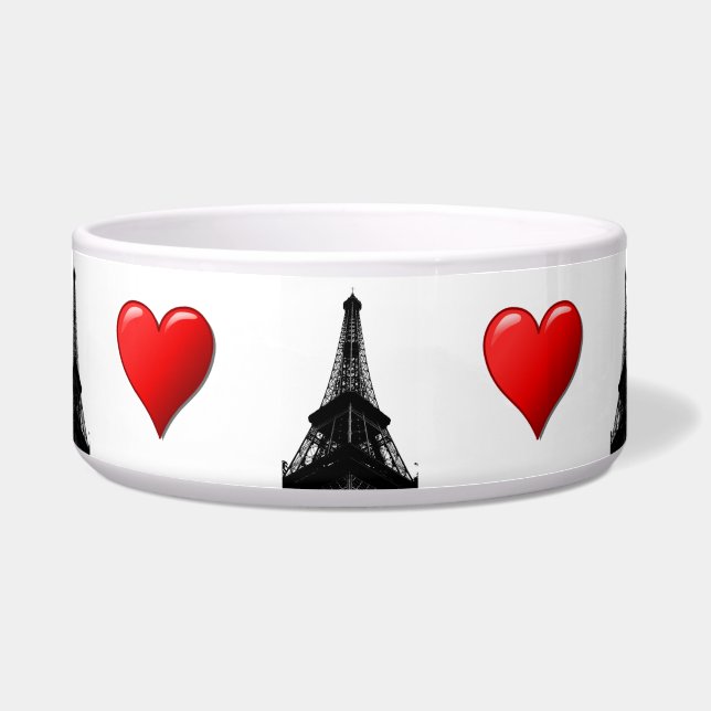 Liebe Paris Pet Bowl Napf (Vorderseite)