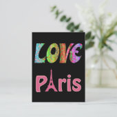 Liebe Paris Postcard Postkarte (Stehend Vorderseite)