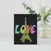 Liebe Paris Postcard Postkarte (Stehend Vorderseite)