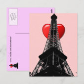 Liebe Paris Postcard Postkarte (Vorne/Hinten)