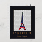 Liebe Paris Postkarte (Vorne/Hinten)