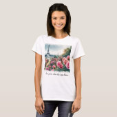 Liebe Paris Roses T - Shirt (Vorne ganz)