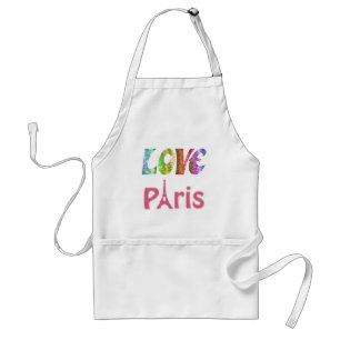 Liebe Paris Schürze