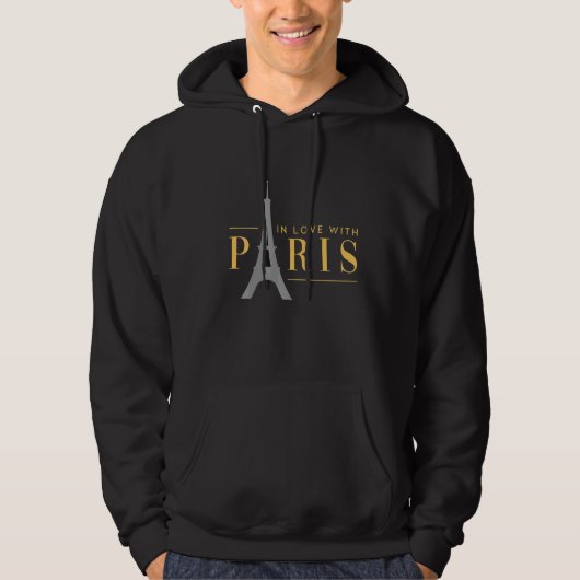 Liebe Paris und Eiffelturm in Frankreich Französis Hoodie (Vorderseite)