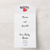 LIEBE PARTY ALL IN ONE EINLADUNG (Innen)