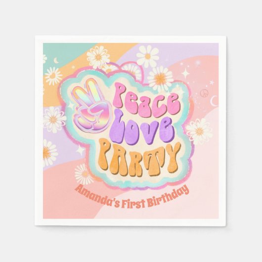 Liebe Party klassische Rundaufkleberplatte Serviette (Vorderseite)