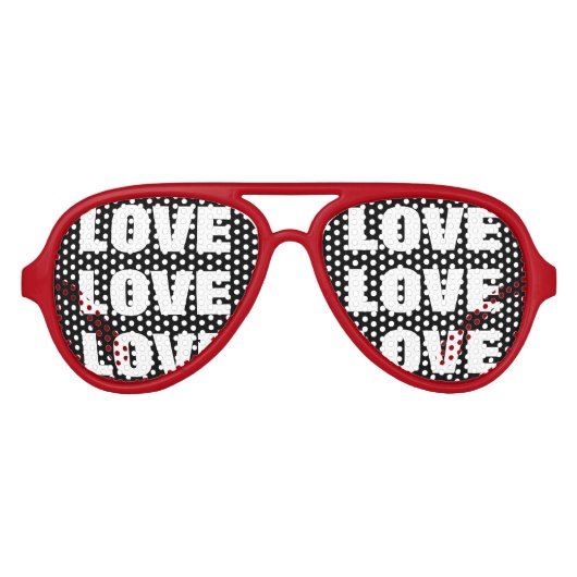 LIEBE-Party| Romantische Themenbrille Partybrille (Vorderseite)