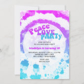 Liebe Party Rosa Türkische Gefärbte Krawatte Gebur Einladung (Vorderseite)