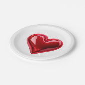 Liebe Party Teller (Schrägansicht)