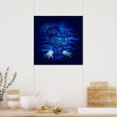 Liebe, Passionsakt - Paar mit Dolphin Poster (Küche)